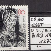 BRD / Bund 1986 100. Geburtstag von Oskar Kokoschka MiNr. 1272 ESST aus Abo