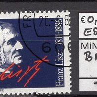 BRD / Bund 1986 100. Todestag von Franz Liszt MiNr. 1285 ESST aus Abo