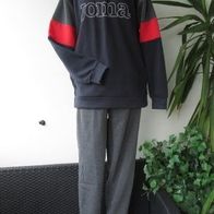 NEU: Herren Trainings Anzug "Joma" Gr. XL blau grau Jogging Sport Taschen Zip