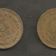 Münze Jugoslawien: 5 Para 1965 - Typ 1
