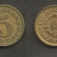 Münze Jugoslawien: 5 Para 1965 - Typ 2