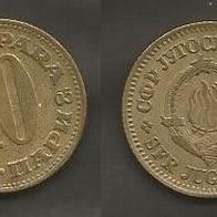 Münze Jugoslawien: 10 Para 1965