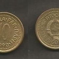 Münze Jugoslawien: 10 Para 1990