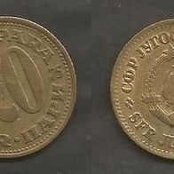 Münze Jugoslawien: 20 Para 1975