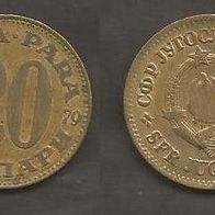 Münze Jugoslawien: 20 Para 1979