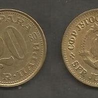 Münze Jugoslawien: 20 Para 1980