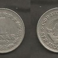 Münze Jugoslawien: 1 Dinara 1965
