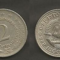 Münze Jugoslawien: 2 Dinara 1971