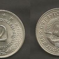 Münze Jugoslawien: 2 Dinara 1973