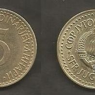 Münze Jugoslawien: 5 Dinara 1986