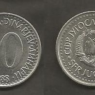 Münze Jugoslawien: 10 Dinara 1988