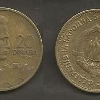 Münze Jugoslawien: 20 Dinara 1955