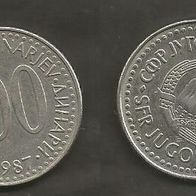 Münze Jugoslawien: 100 Dinara 1987