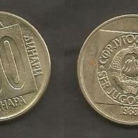 Münze Jugoslawien: 100 Dinara 1988 - Typ 2