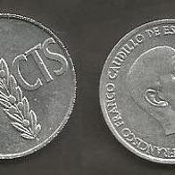 Münze Spanien: 50 Centimos 1966