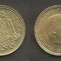 Münze Spanien: 1 Peseta 1963 - VZ