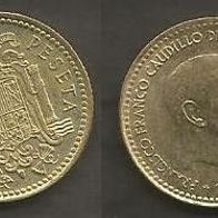 Münze Spanien: 1 Peseta 1966 - VZ