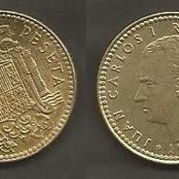 Münze Spanien: 1 Peseta 1975