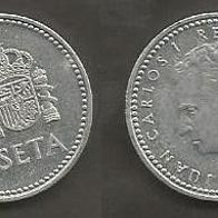 Münze Spanien: 1 Peseta 1984