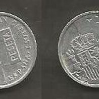Münze Spanien: 1 Peseta 1993