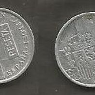 Münze Spanien: 1 Peseta 1996