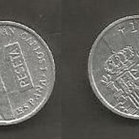Münze Spanien: 1 Peseta 1997