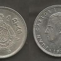Münze Spanien: 5 Pesetas 1984