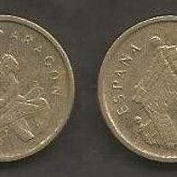 Münze Spanien: 5 Pesetas 1994 - Autonome Regionen - Aragon