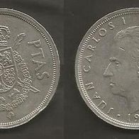 Münze Spanien: 50 Pesetas 1975