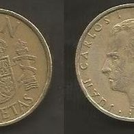 Münze Spanien: 100 Pesetas 1985
