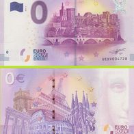 0 Euro Schein Palais des Papes et Pont d‘Avignon UEDV 2017-2 selten Nr 1877