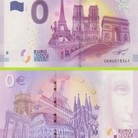 0 Euro Schein Paris 2017-3 UEBU (Belem) selten Nr 18345