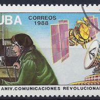 Cuba - Kuba - Mi. Nr. 3163 - 30. Jahre Revolutionsradio (1988) - gestempelt o