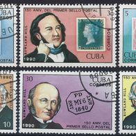Cuba - Kuba - Mi. Nr. 3382-3387 - 150 Jahre Briefmarken (1990) - gestempelt o