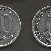 Münze Paraguay: 10 Guaranies 1978
