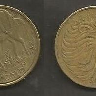 Münze Äthiopien: 10 Santeem 2003