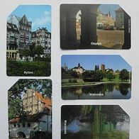 5 polnische Telefonkarten, siehe Abbildung !