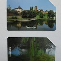 2 polnische Telefonkarten, siehe Abbildung !