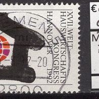 BRD / Bund 1992 Welthauswirtschaftskongress, Hannover MiNr. 1620 gestempelt -2-