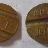 Metall Marke / Münze / Jeton / Coin - PTT Telefon jeton