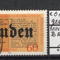 BRD / Bund 1980 100 Jahre Rechtschreibelexikon Duden MiNr. 1039 gestempelt -2-