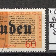 BRD / Bund 1980 100 Jahre Rechtschreibelexikon Duden MiNr. 1039 gestempelt -3-
