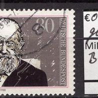 BRD / Bund 1988 100. Todestag von Theodor Storm MiNr. 1371 gestempelt -2-