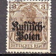 D. Reich Besetzung Deutsche Post in Polen 1915, Mi. Nr. 0001 / 1, gestempelt #08994
