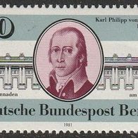 Berlin Michel 639 Postfrisch * * - 250. Geburtstag K. von Gontard