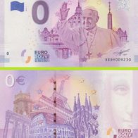 0 Euro Schein Pope Francis XEDY 2018-1 selten Nr 19382