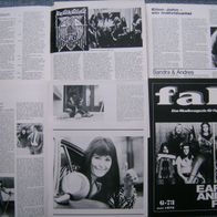 Musikmagazin aus 1973 - FAB - Hawkwind, Cary Simon, Petra Pascal etc. verlagsneu