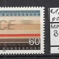 BRD / Bund 1991 Start des Hochgeschwindigkeitsverkehrs MiNr. 1530 postfrisch
