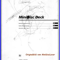 Sony MDS-JE330 Bedienungsanleitung Manual MiniDisc Deck Player Recorder