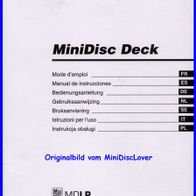 Sony MDS-JE480 Bedienungsanleitung Manual MiniDisc Deck Player Recorder